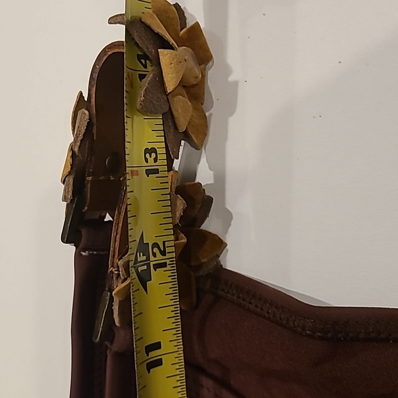 Buzios 2pc Brazilian Leather Floral Bikini Set - Picture 10 of 12